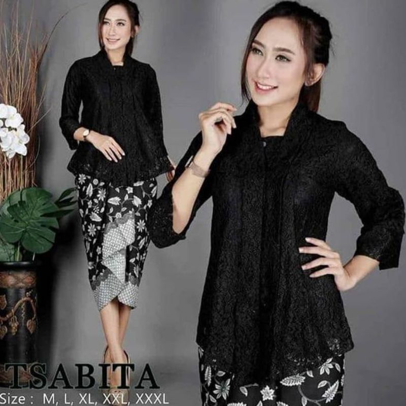 Kebaya ploy brukat || busui kancing depan || bahan lembut best seller bisa bayar di trmpat ya || sudah ready kemabli