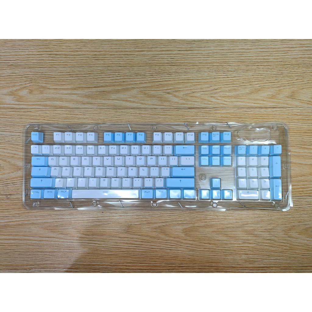 KEYCAPS PBT MIX WARNA Translucent OEM Profile 104 Keys ( Tembus LED )