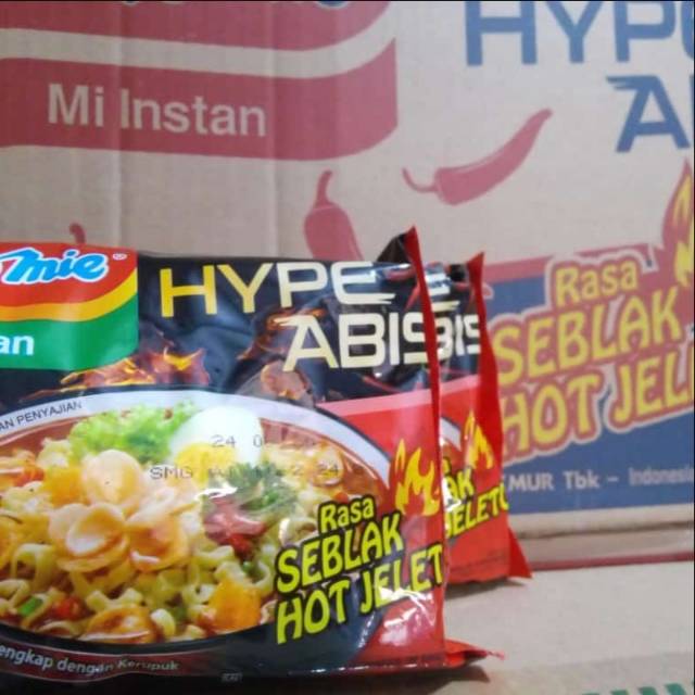 

Indomie kuah hype abis seblak jaletot