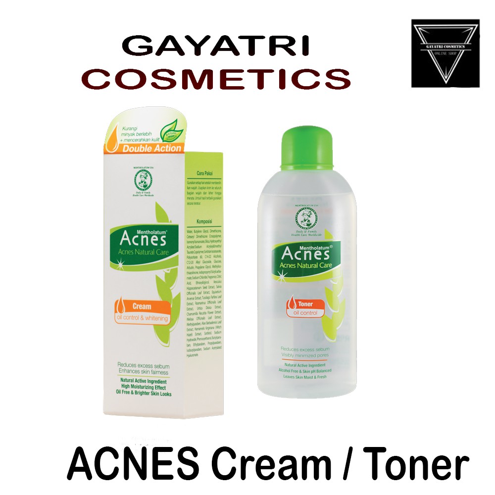 Acnes Natural Care Oil Control &amp; Whitening Cream &amp; Toner