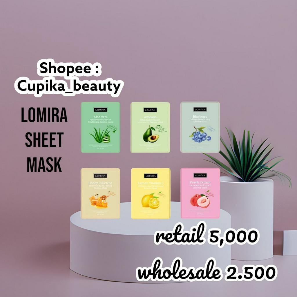 LOMIRA SHEET MASK - MASKER TISU LOMIRA BEST SELLER - LOMIRA SKIN MASK SHEET MASK