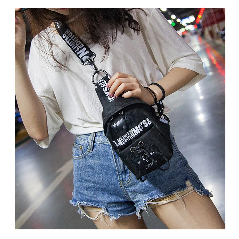 Charyatink - Tas Selempang Pria Casual Multifungsi Korea Waistbag Remaja Import Distro Ootd Korean Style Terbaru