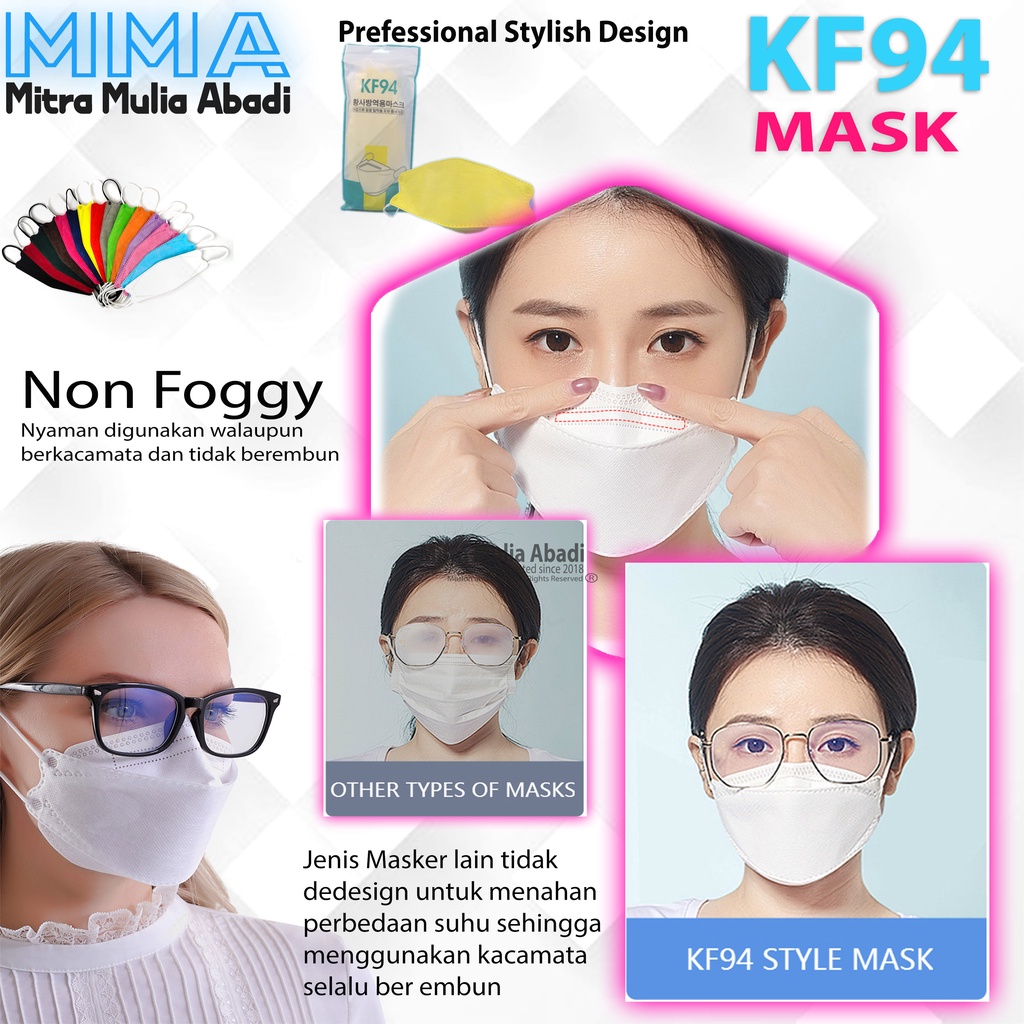 Masker KF94 Korea Style 10 PCS I Masker 4Ply Medis Korea Style KF94