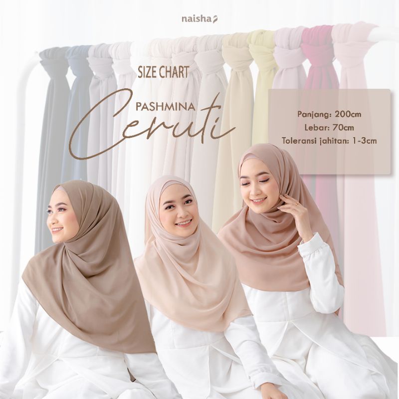 Pashmina Ceruti Naisha | pashmina premium | pashmina merk Naisha | pashmina terlaris| pashmina terbaru pashmina murah pashmina lembut pashmina cod pashmina ceruty pashmina cerutty pashmina Ceruti babydoll pashmina syar'i pashmina adem