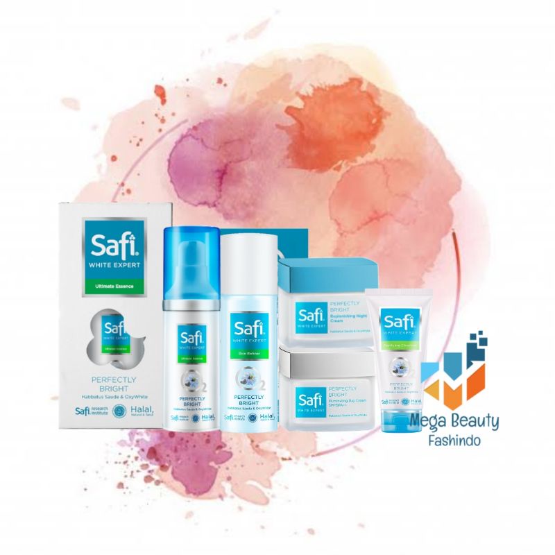 Safi White Expert Paket Skin Refiner - Ultimate Essence - Purifying Cleanser 50g - Day & Night 25gr
