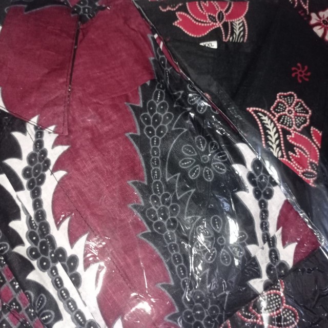 Batik Couple Keluarga Sania Ruffle Ori Ndoro Jowi Dnt Motif Murai Merah