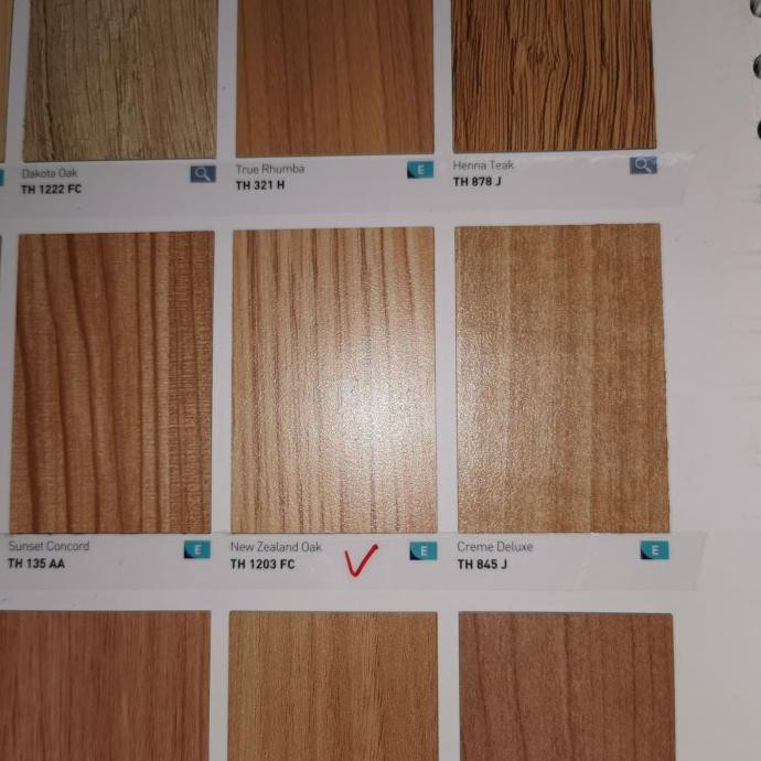 Terlaris TACO HPL TH-1203FC New Zealand Oak TACO HPL WOODGRAIN/URAT KAYU Baru