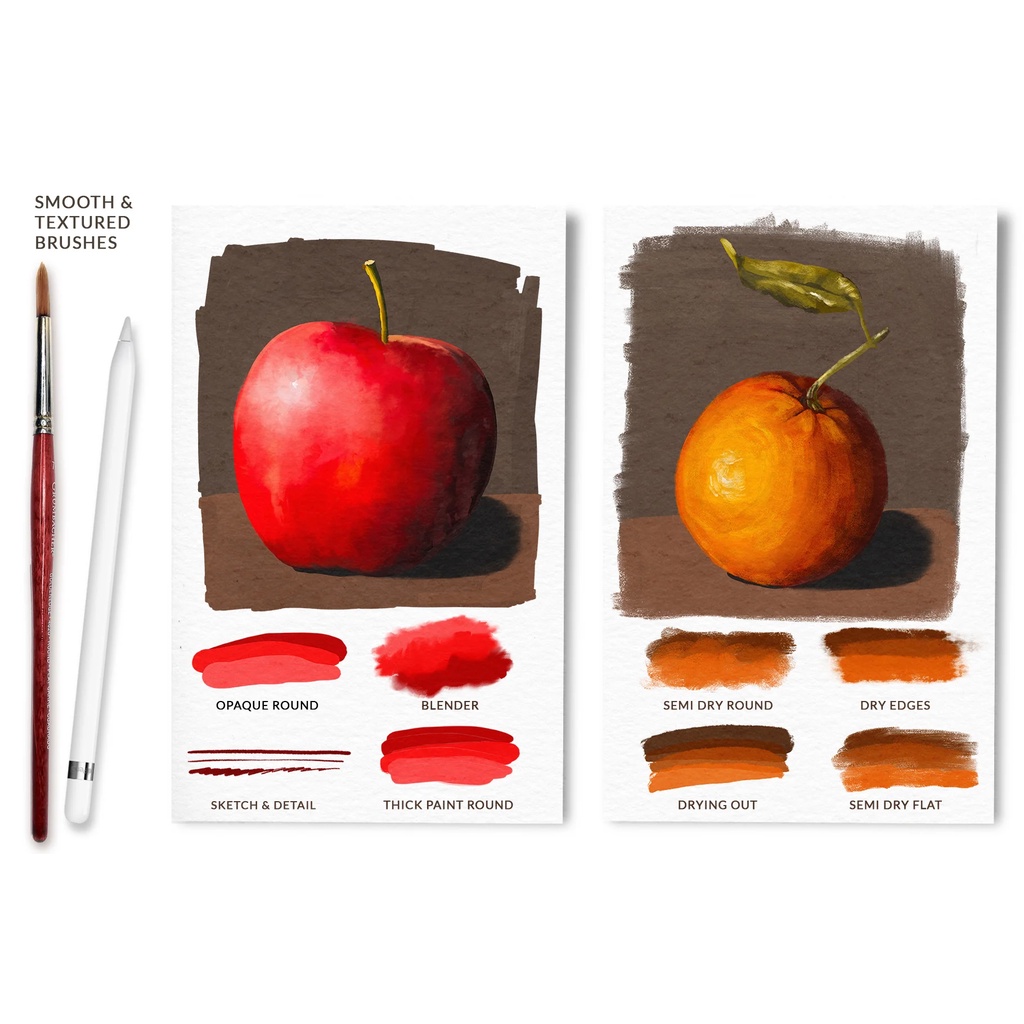 Procreate Brush - The Complete Gouache Studio