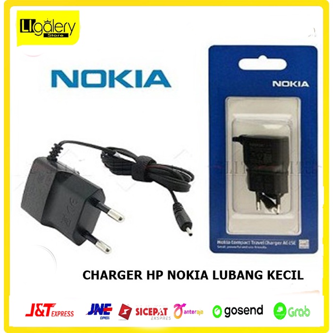 [BISA COD] Charger Hp Nokia Lubang Kecil Travel Adapter Charger Untuk Hp Nokia Serbaguna