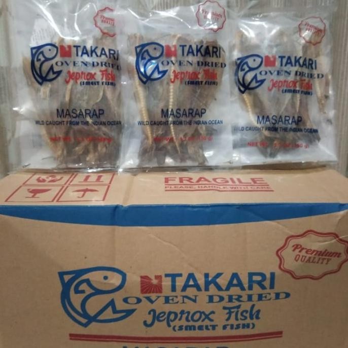 

Promo ikan asin Jambrong Takari/Takari Jeprox fish/Takarai Oven Dried