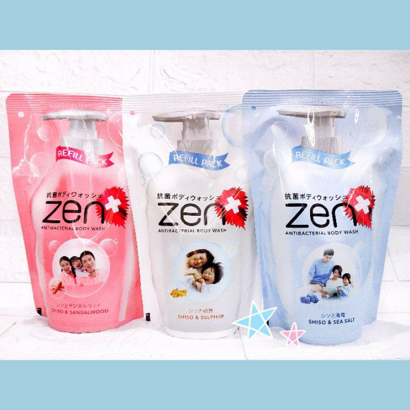 Jual Zen Antibacterial Sabun Cair Body Washr Refill Ml Shopee Indonesia