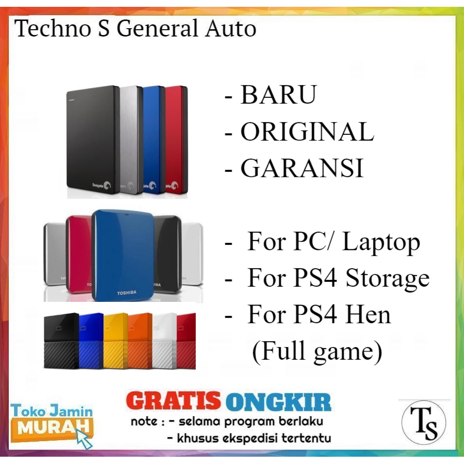 Hardisk 2TB PS4 / Hardisk 1TB PS4 / Harddisk 2TB / PS4 Game Storage1TB
