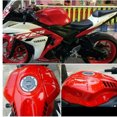 KONDOM TANKI YAMAHA R25 OLD COVER TANKI YAMAHA R25