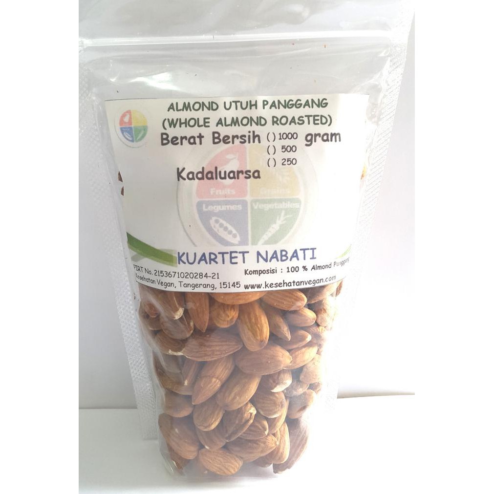 

250gr Roasted Almond Premium (Panggang) Kacang Almond Blue Diamond SPECIAL Kode 515