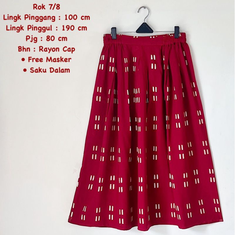 rok katun btik 7/8 batik solo