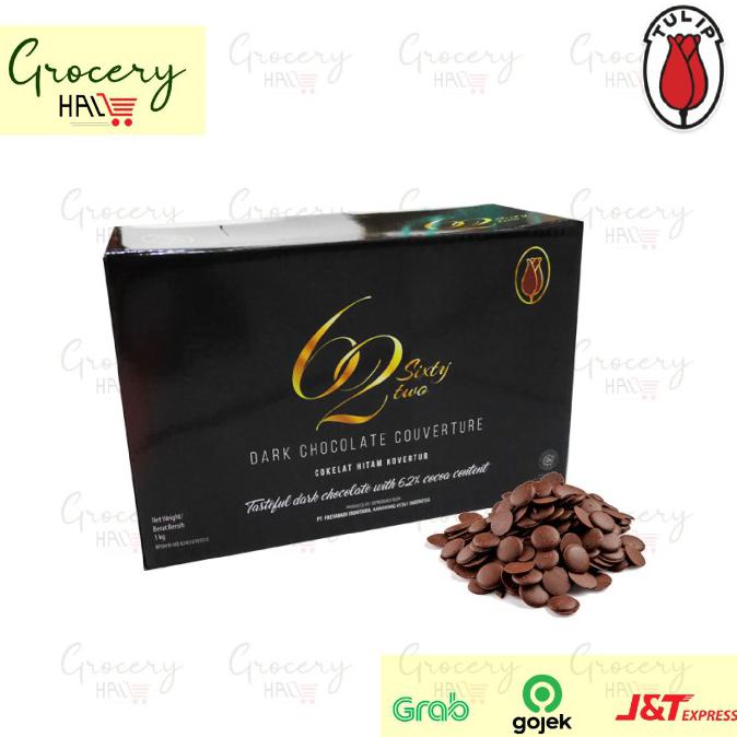 

TULIP CHOCOLATE COUVERTURE COIN 62% 1 KG ( DARK CHOCOLATE EASYMELT )
