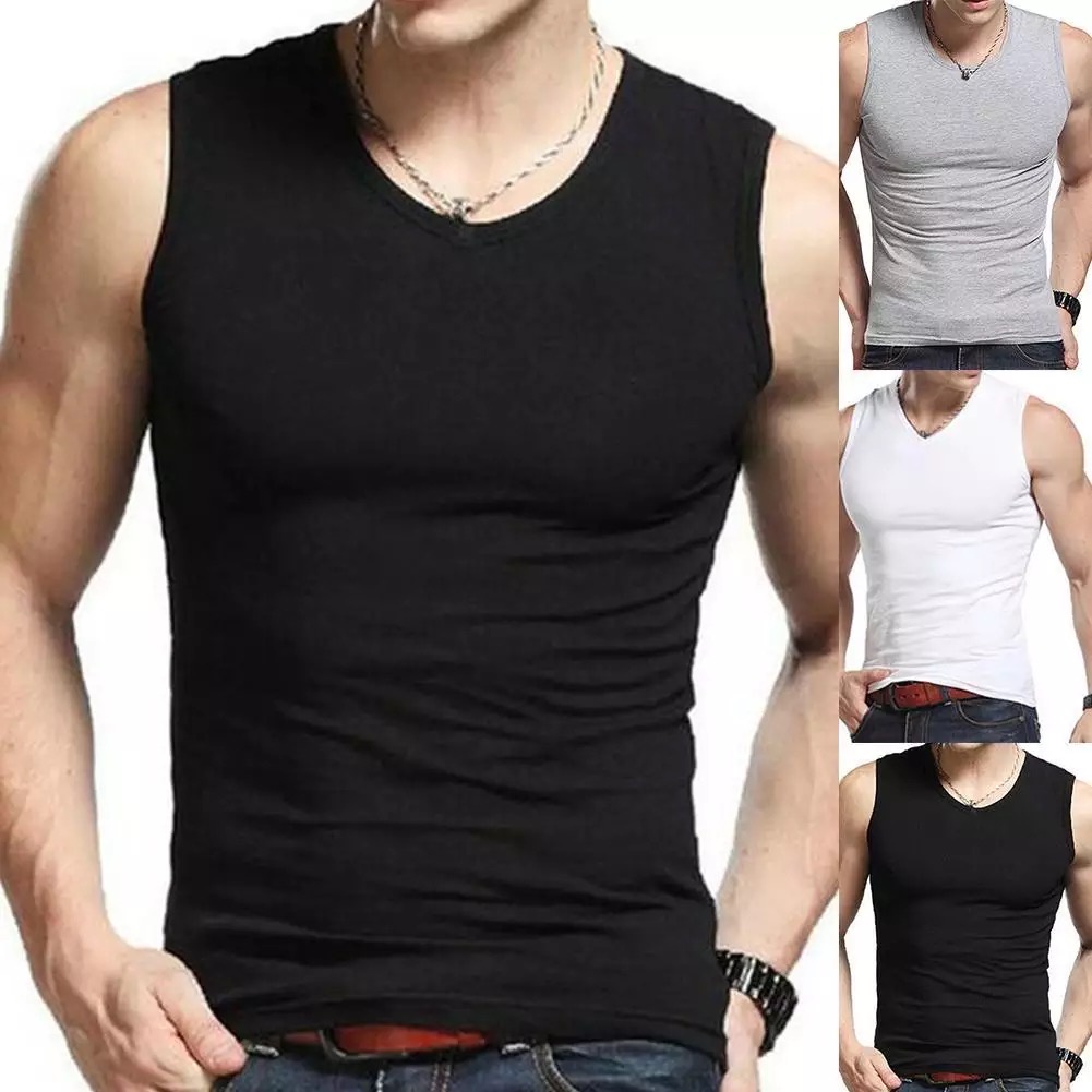 Promo Bisa Bayar Ditempat Kaos Singlet Tanpa Lengan Polos Cotton Combed 100% Termurah Grosir