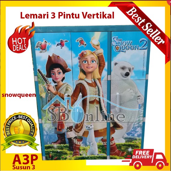 A3P Vertikal Snow Queen Susun 3 Biru