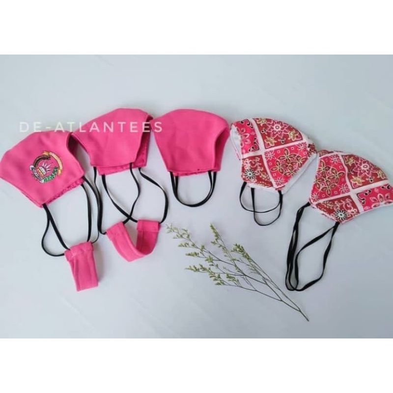 Masker Batik Bhayangkari Karet Hitam ( 100 % Original)