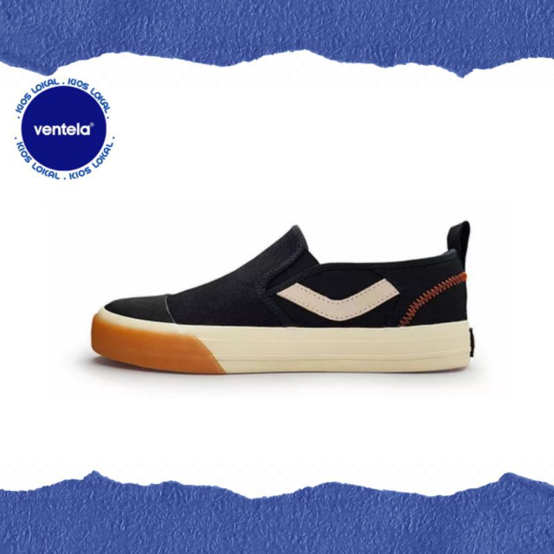 Ventela Slip On Armor Black Natural