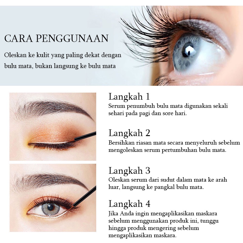 Serum bulu mata dan alis Eyelash serum Brow lash serum Serum eyelash extension Penumbuh Alis &amp; Bulu Mata Cepat Instant | Eyelash Extension &amp; Brow Growth Serum