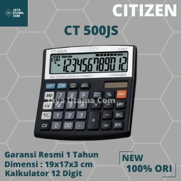 

CODES0X-44 CITIZEN CT-500JS ORIGINAL Kalkulator Meja Check Correct CT 500 JS