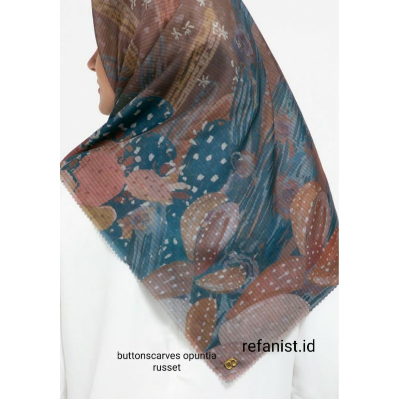 SALE  BUTTONSCARVES OPUNTIA RUSSET