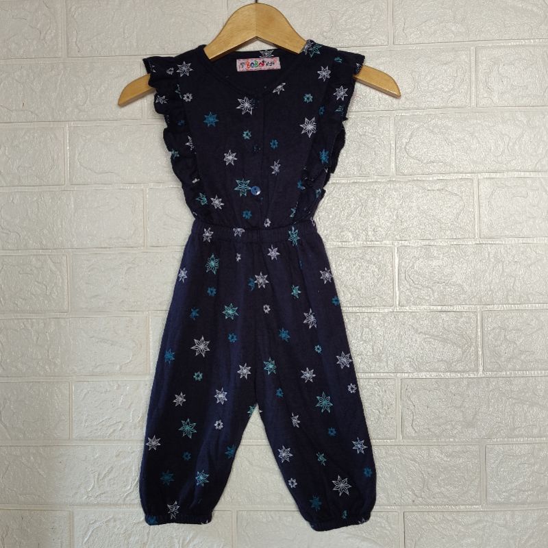 Jumpsuit Anak Perempuan Bobokids Ruffle Usia 1 - 3 Tahun Bisa Pilih Motif