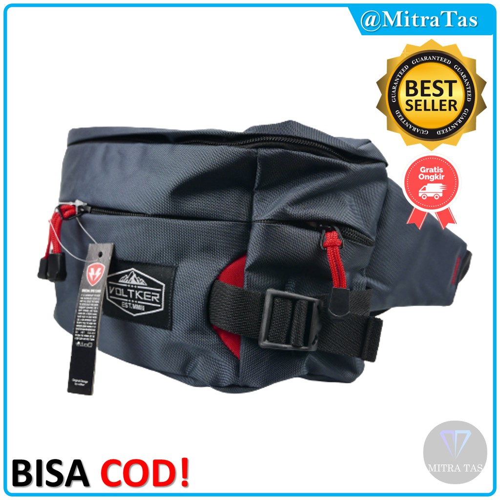 Waist Bag Model Raptor Bahan Nylon Tebal! Tas Pinggang / WaistBag dengan Bahan TERBAIK!