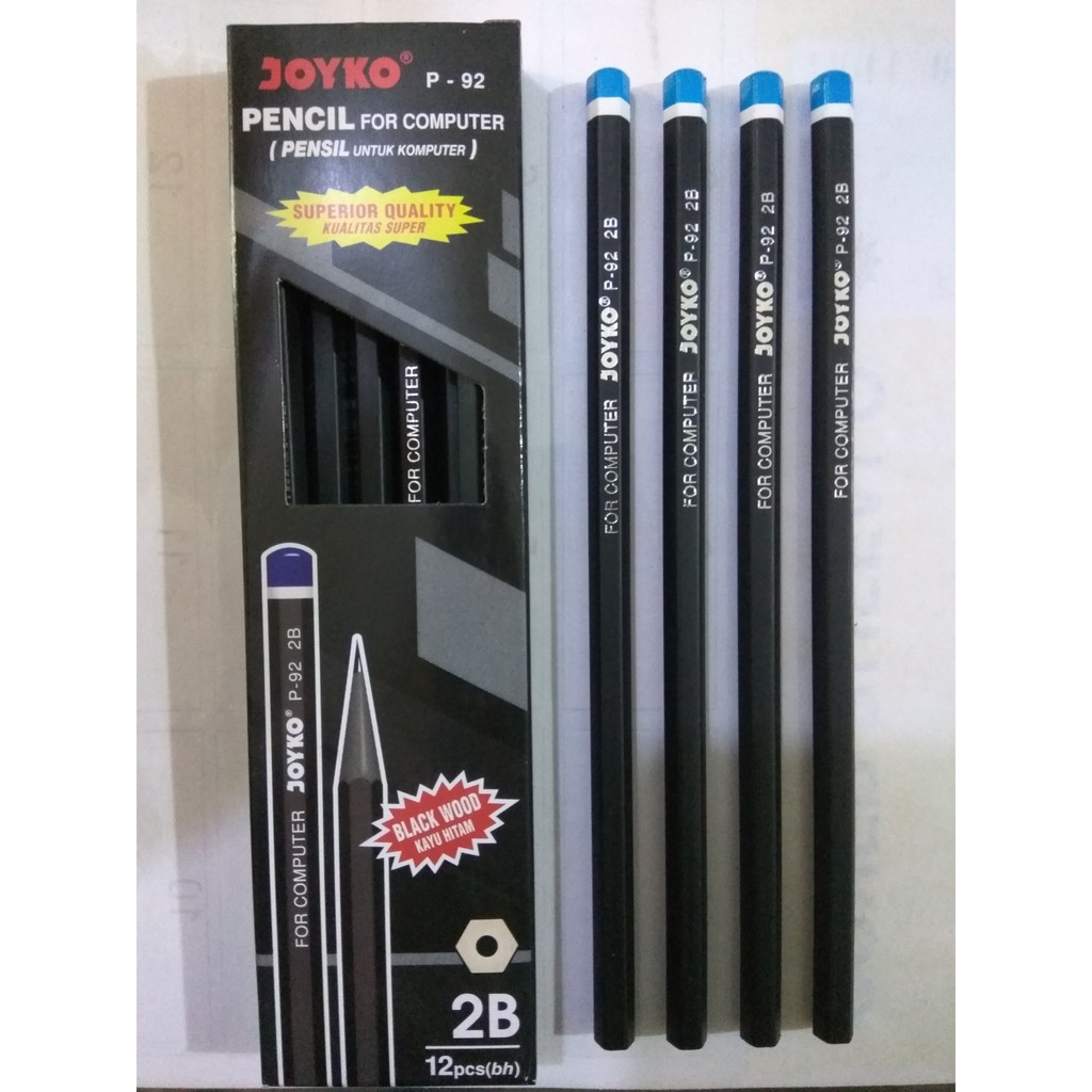 

Pensil 2B joyko P-92 kayu hitam