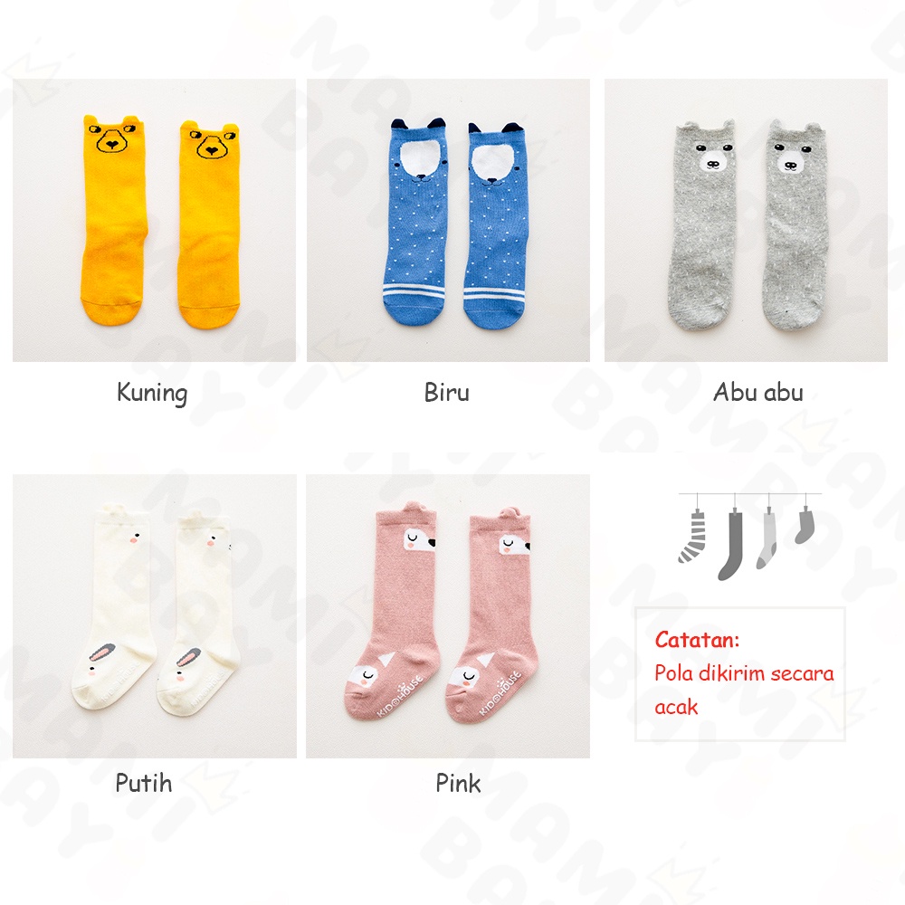 Mamibayi Kaos kaki bayi motif lucu kaos kaki anak anti slip