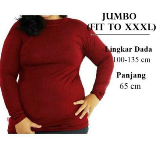 TERMURAH MANSET BADAN JUMBO XXL TURTLENECK &amp; ONECK MANTAP JIWA