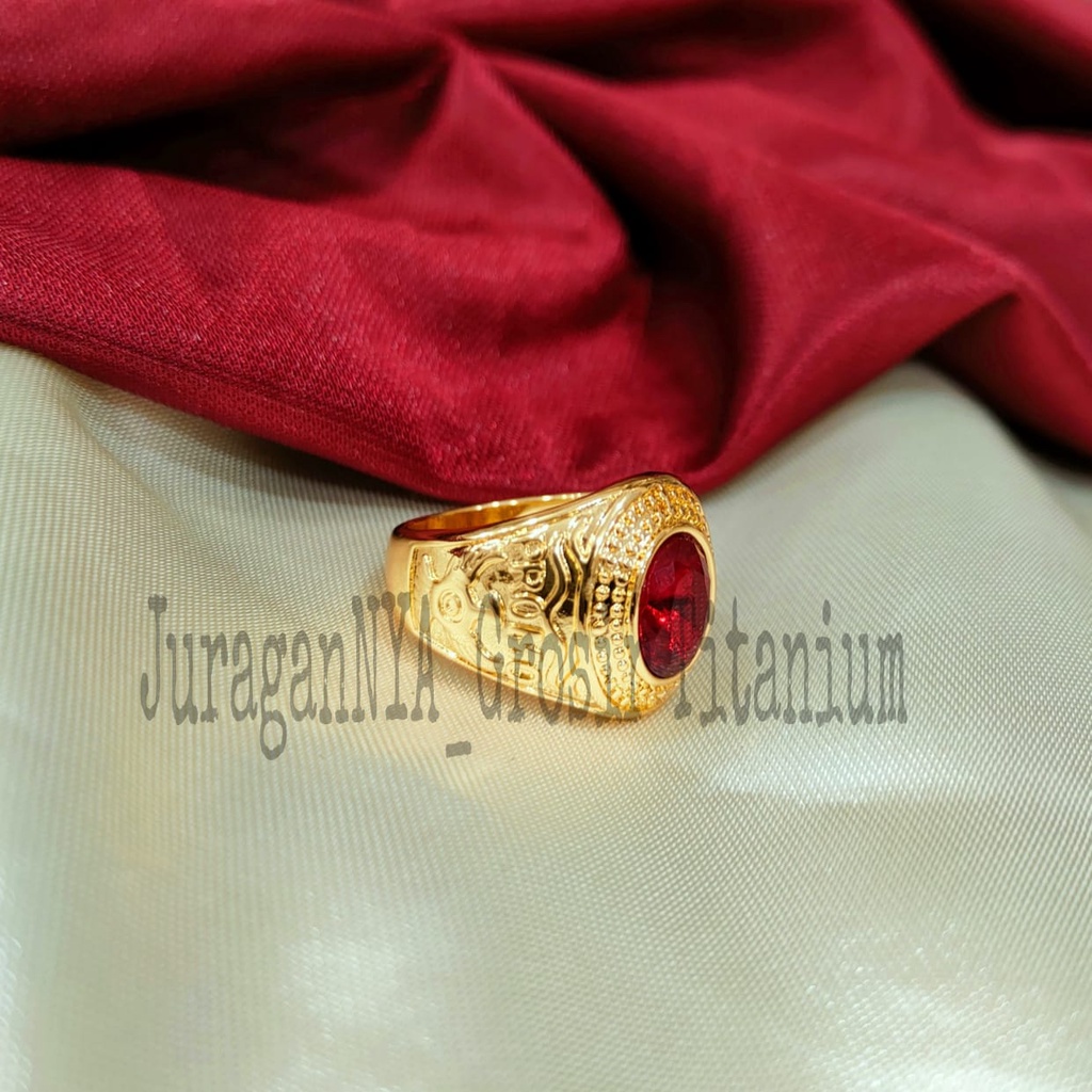 CINCIN COWOK TITANIUM BATU WARNA SUPER MEWAH ANTI KARAT&amp;ANTI LUNTUR