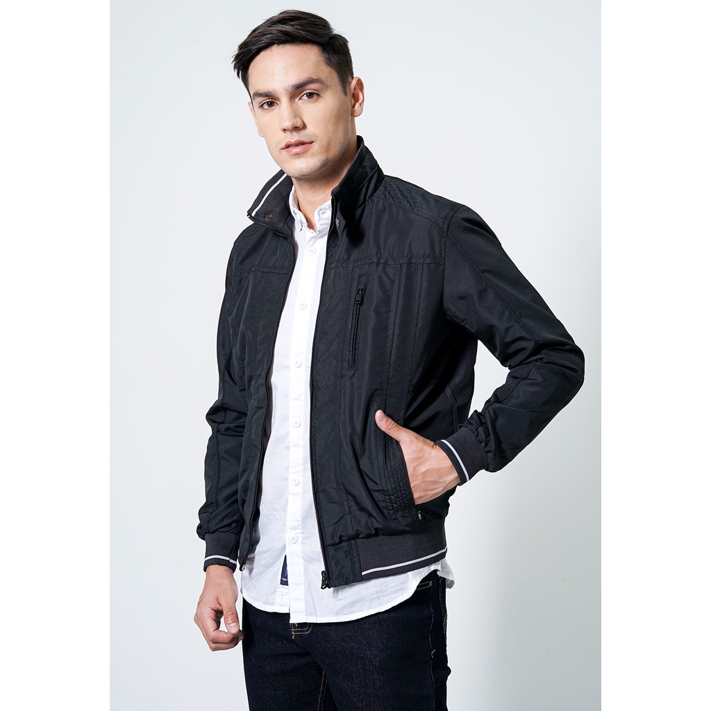 Jual TRIPLE Jaket Bomber Parasut (JK PRS 888 20-BLK D) | Shopee Indonesia