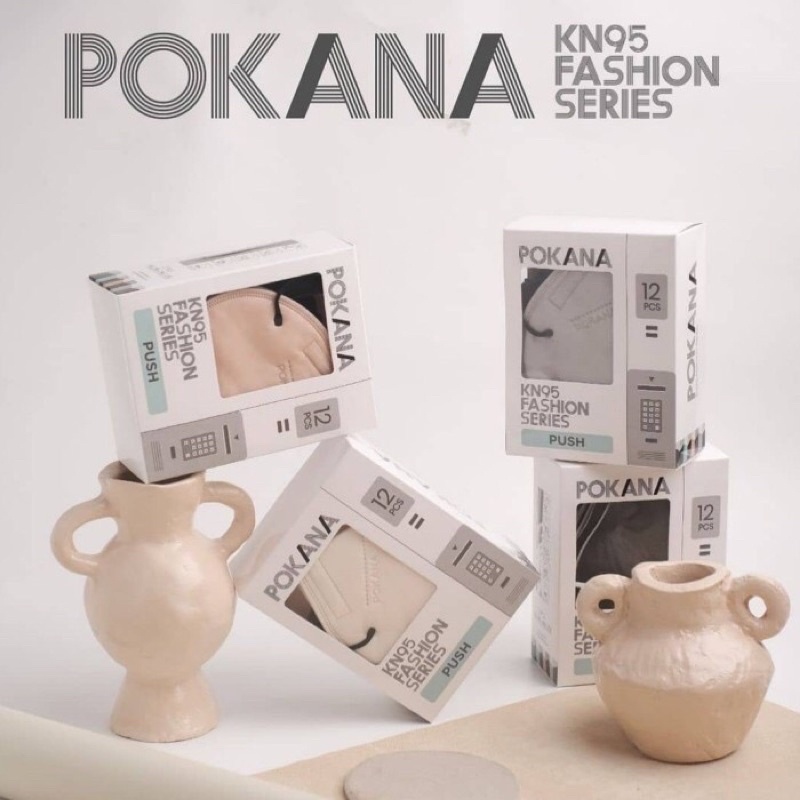 POKANA KN95 6-ply FASHION SERIES Earloop Surgical Face Mask eceran