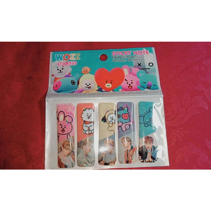 

pembatas buku / sticky note ( satuan )