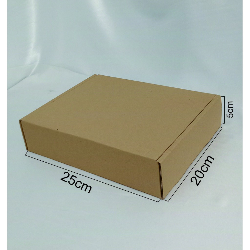 

BOX / KOTAK / KARDUS 25x20x5 cm Polos / Die Cut/ Box Hampers/ Box Gift (10 PCS)