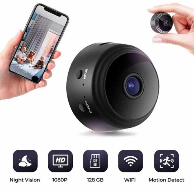 SPY CAMERA A9 WIFI KAMERA PENGINTAI MINI HIDDEN CAM FULL HD MAGNET