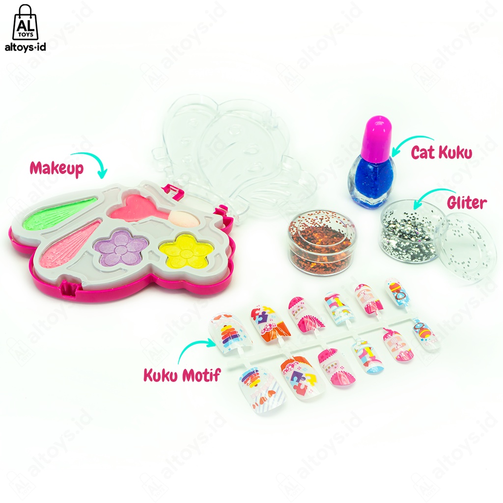 Aneka Mainan Makeup Kerang Lollipop Donat Anak Perempuan Rias dan Kecantikan