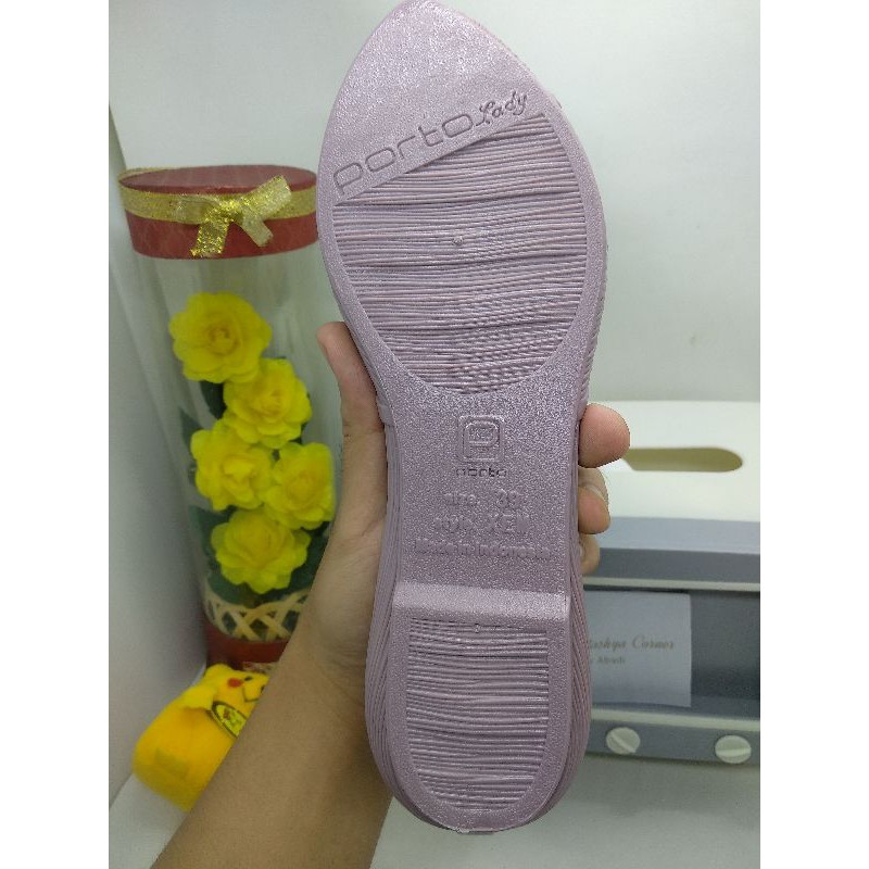 Porto - XEM Flat Shoes Wanita Terbaru Anti Slip Model Korea Nyaman dan Tahan