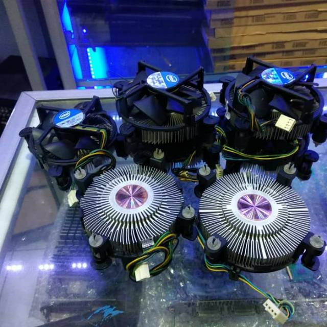 Fan LGA 1155 1156 1150 original, plate tembaga