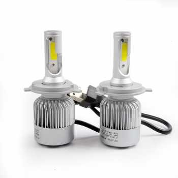 Lampu LED Mobil Headlight 2 pcs Lampu Utama Mobil LED COB Super Bright C6 H4 36W - 3800Lm Hi Lo lampu mobil toyota avanza xenia utama