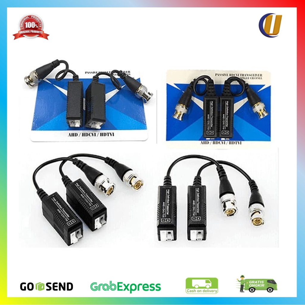 Video Balun CCTV AHD HDCVI HDTVI passive hdcvi transceiver single channel