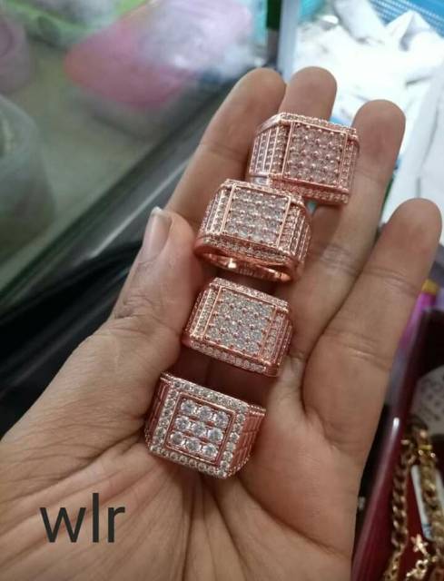 Cincin pria,awet,tidak berkarat,mewah like diamond