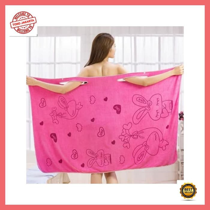 Magic BATH TOWEL Handuk kimono Baju Mandi dress Korea mode