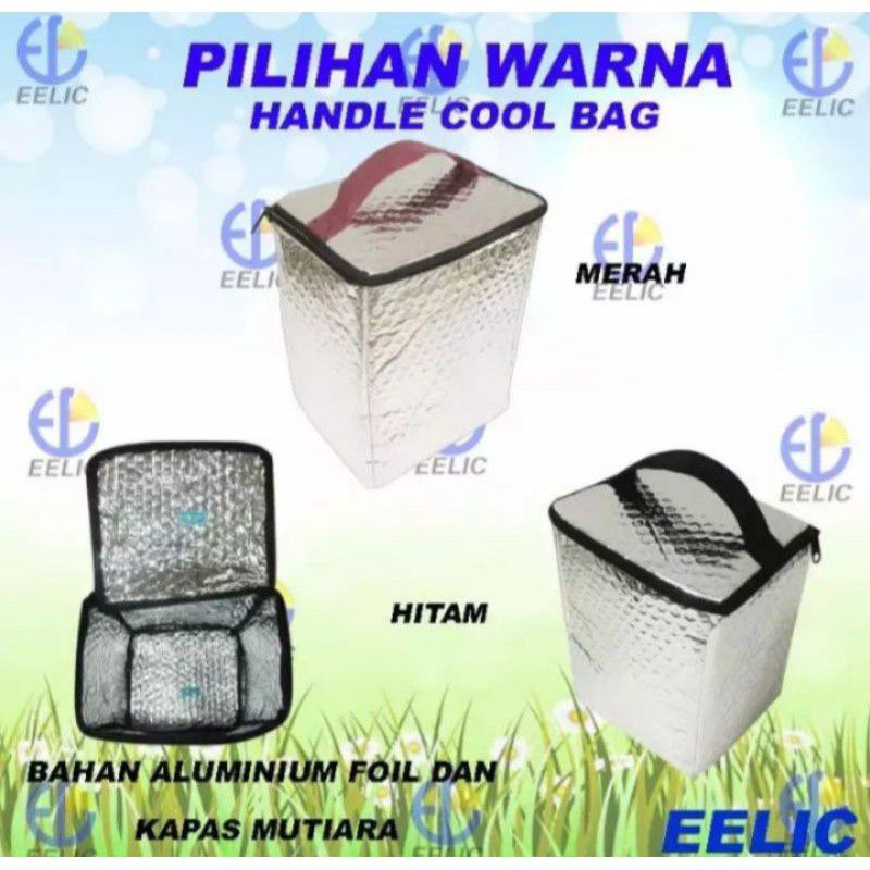 Tas alumunium foil L20cm×P18cm×T25cm cooler bag,tas asi,tas piknik,tas susu