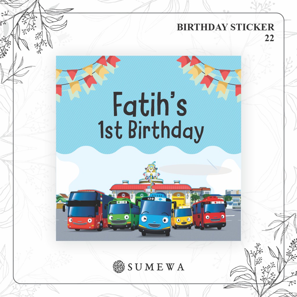 

Sticker Ulang Tahun / Birthday Sticker / Sticker Hampers Bingkisan Ulang Tahun - 22