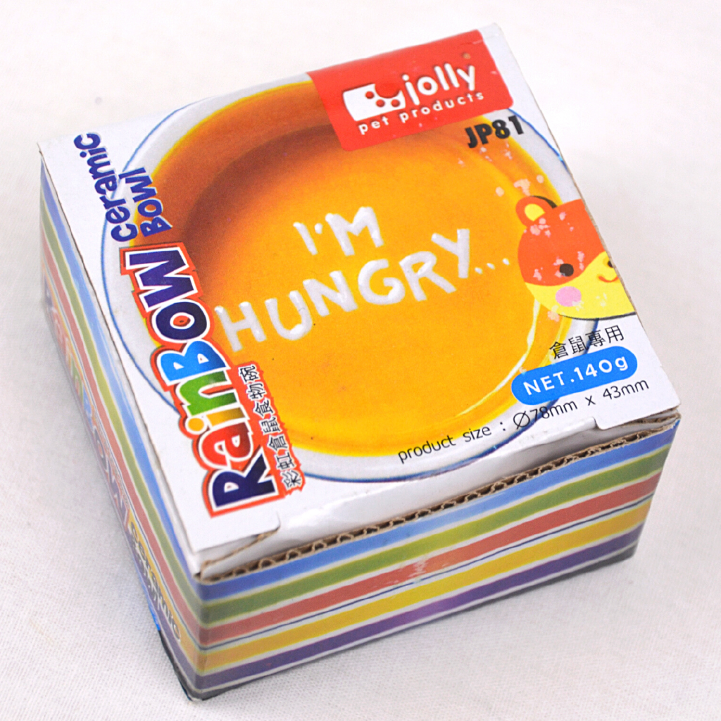 

JOLLY JP81 Tempat Makan Hamster RAINBOW Ceramic Bowl S