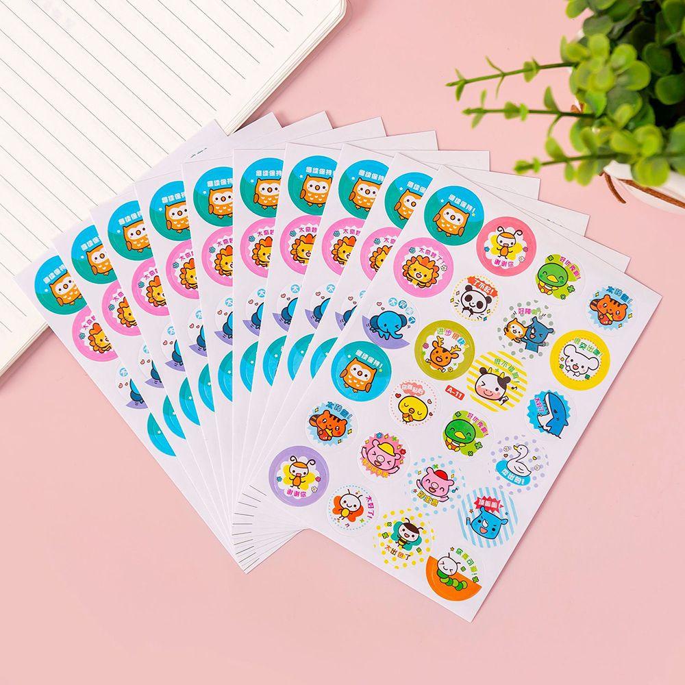 R-flower 240pcs Stiker Hadiah Untuk Pelajar Anak Insentif Untuk Stiker Sekolah Dorongan Ruang Kelas