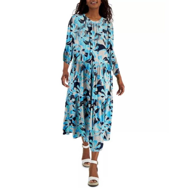 TMH perplum flora dress